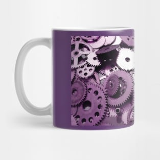 retro, vintage, old, technology, abstract,  mechanical, gold, connect, gears, photo, engineering Mug